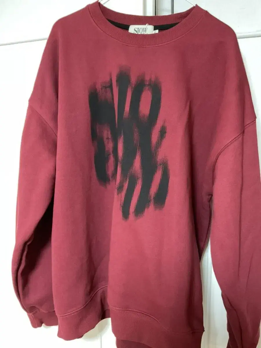 Slow-Acid Sweatshirt Burgundy