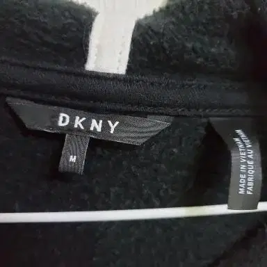 DKNY 블랙 기모 후드 집엎