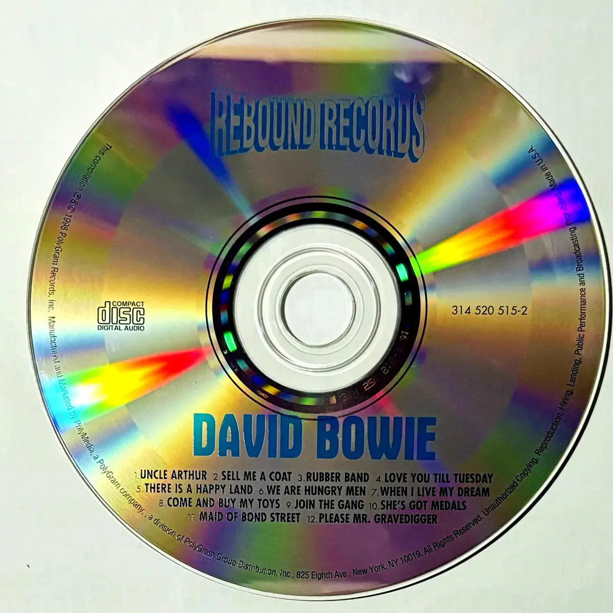 David Bowie - David Bowie (CD) 미국반 민트급