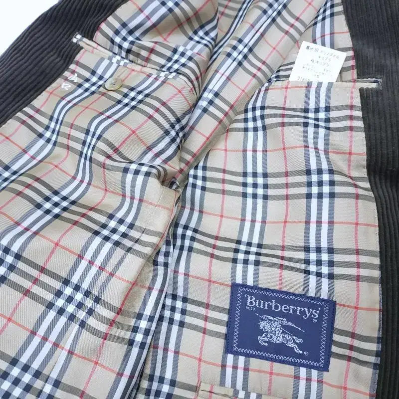 BURBERRY 버버리 클래식 노바체크 코듀로이블레이져 골덴자켓 C045