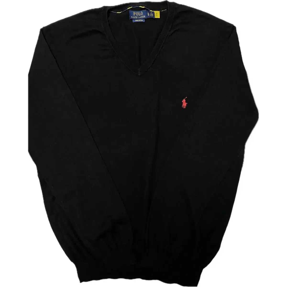 [XL] Polo Ralph Lauren Pima cotton QR certified black knit