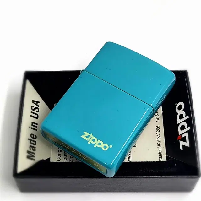 정품 49454ZL TURQUOISE ZIPPO LASER 새 지포라이터