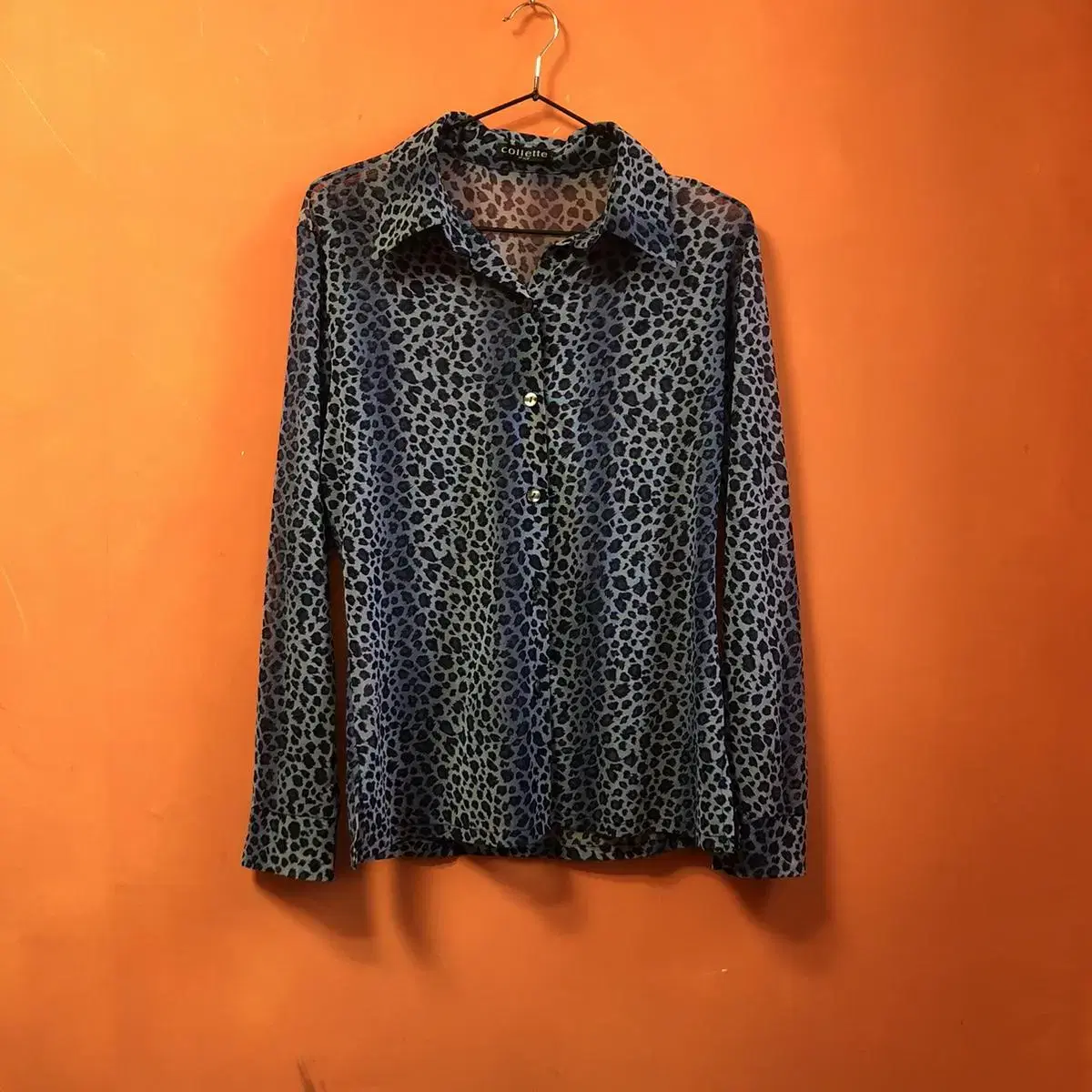 Vintage collette italy blue leopard bl