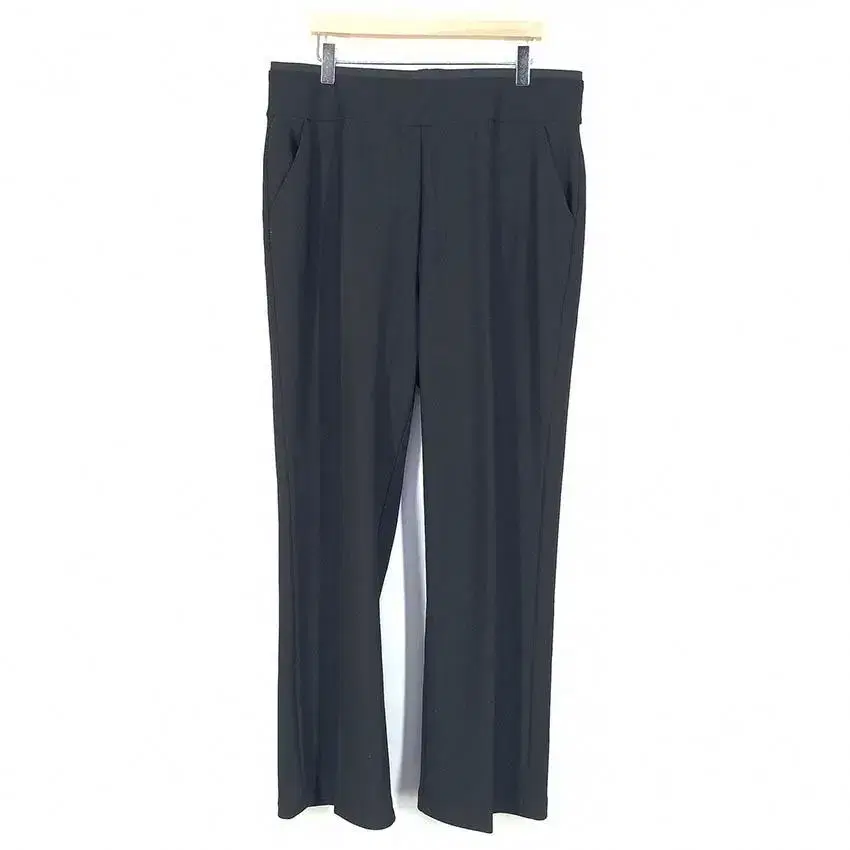 Women's Straight Fit Ankle Slacks Black XL (HU28721)