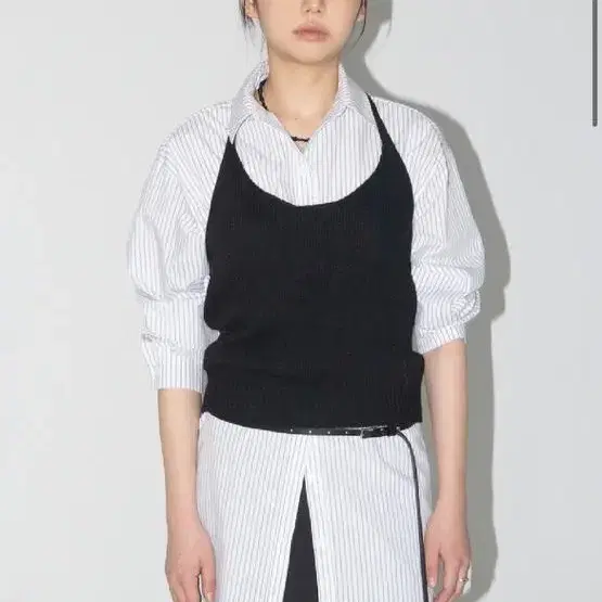 Halterneck Knit Vest