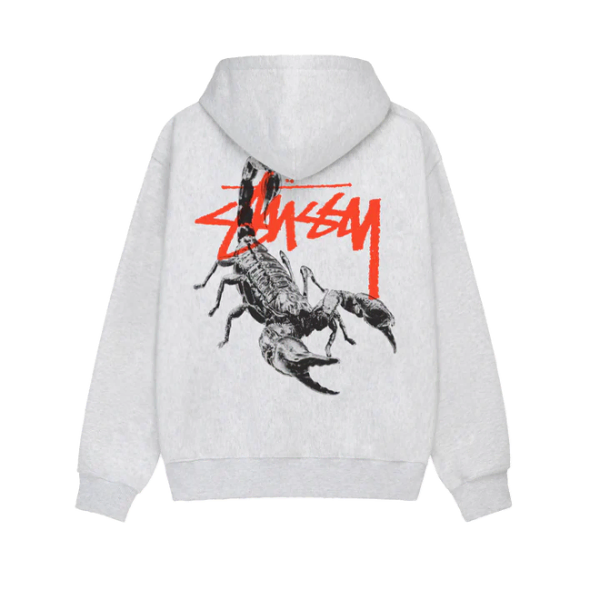 STUSSY 스투시 로고 스콜피언 후드집업