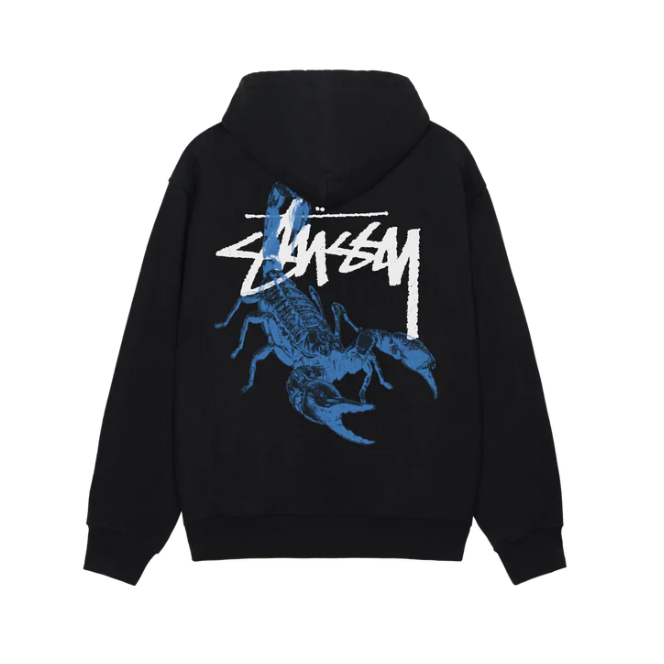 STUSSY 스투시 로고 스콜피언 후드집업