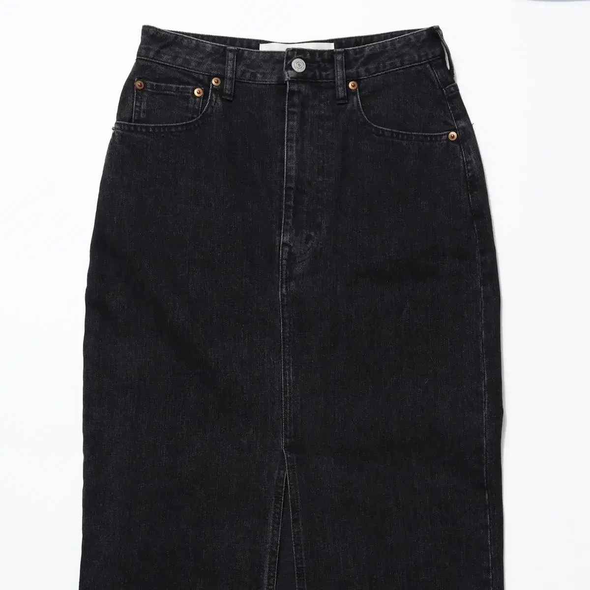 The Shinzone Black Denim Long Skirt