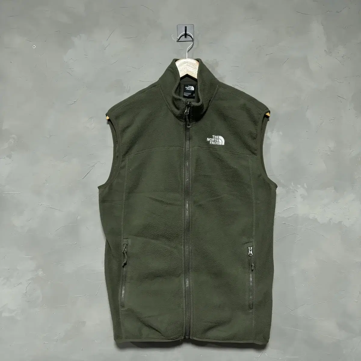 The North Face Khaki Hooded Vest