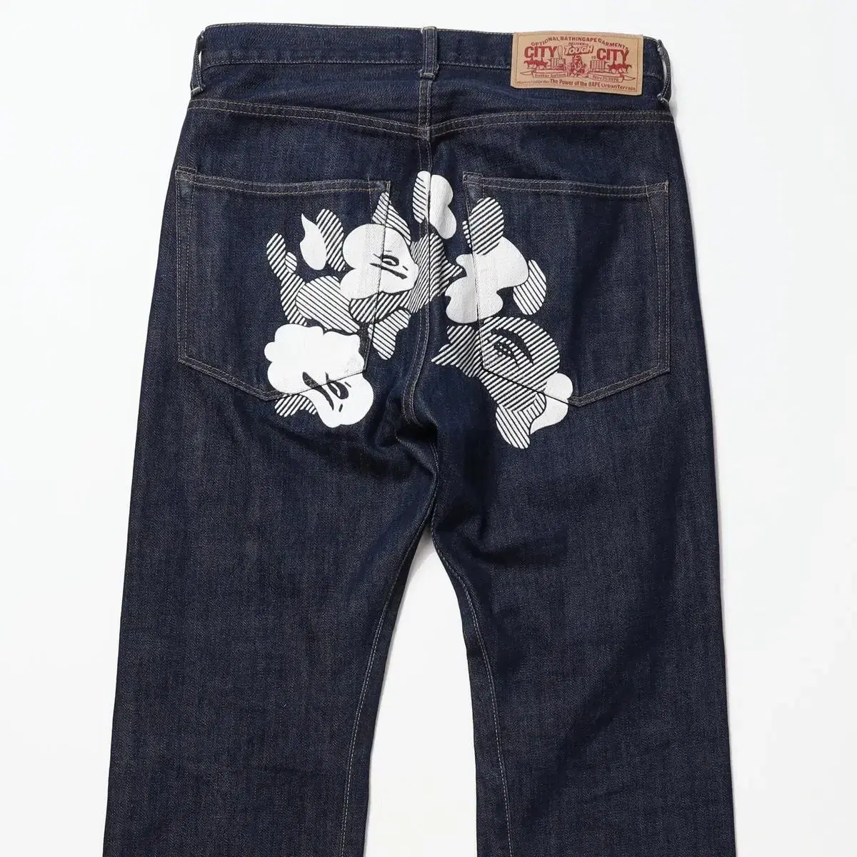 A Bathing APE selvedge Denim Pants