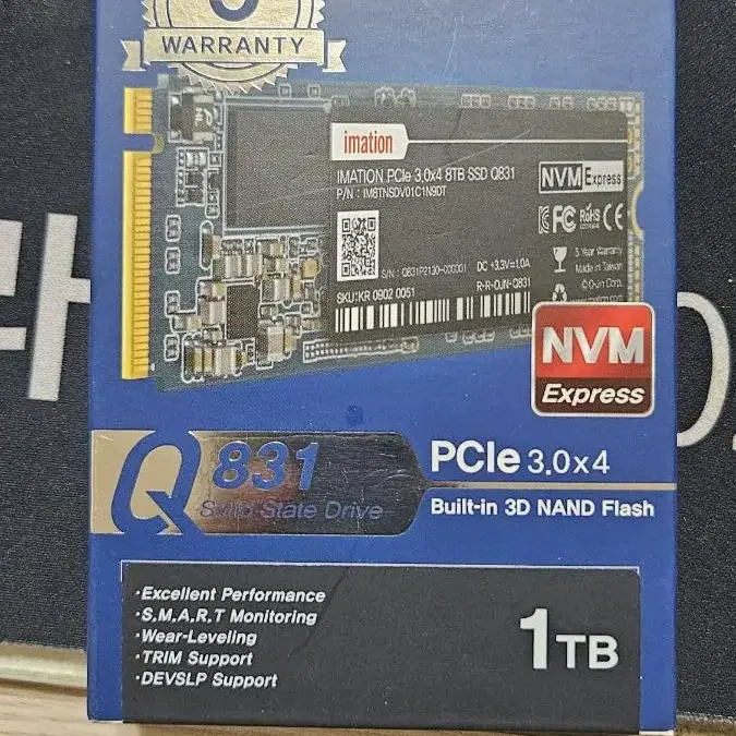 이메이션 Q831 M.2 NVMe SSD 1TB