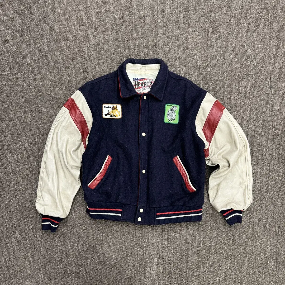 [L] 90s 쿠퍼 콜렉션 빈티지 바시티 자켓 made in USA