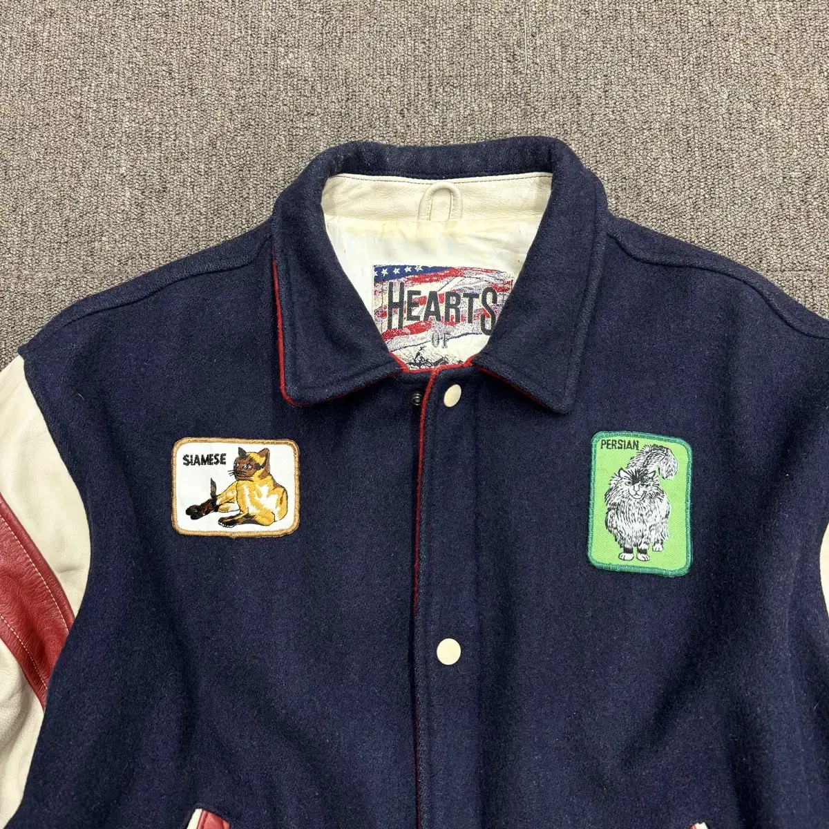 [L] 90s 쿠퍼 콜렉션 빈티지 바시티 자켓 made in USA