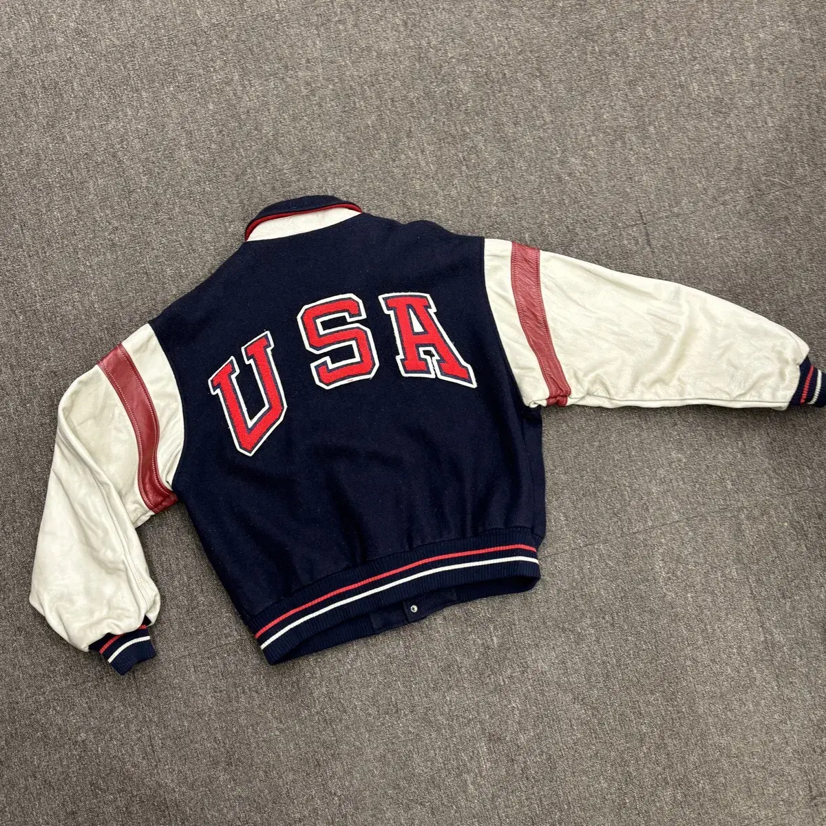 [L] 90s 쿠퍼 콜렉션 빈티지 바시티 자켓 made in USA