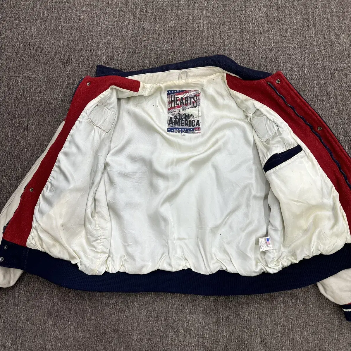 [L] 90s 쿠퍼 콜렉션 빈티지 바시티 자켓 made in USA