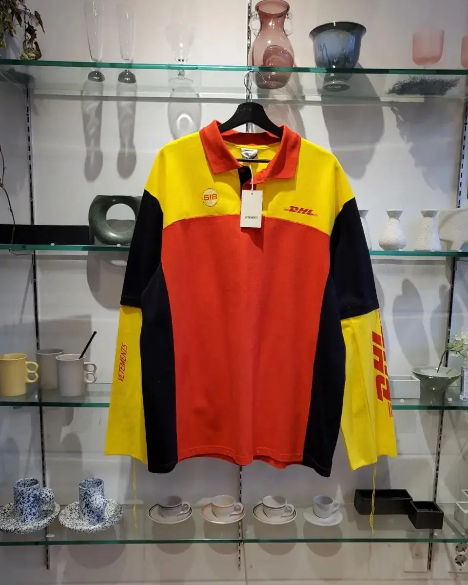 베트멍 DHL long sleeve polo