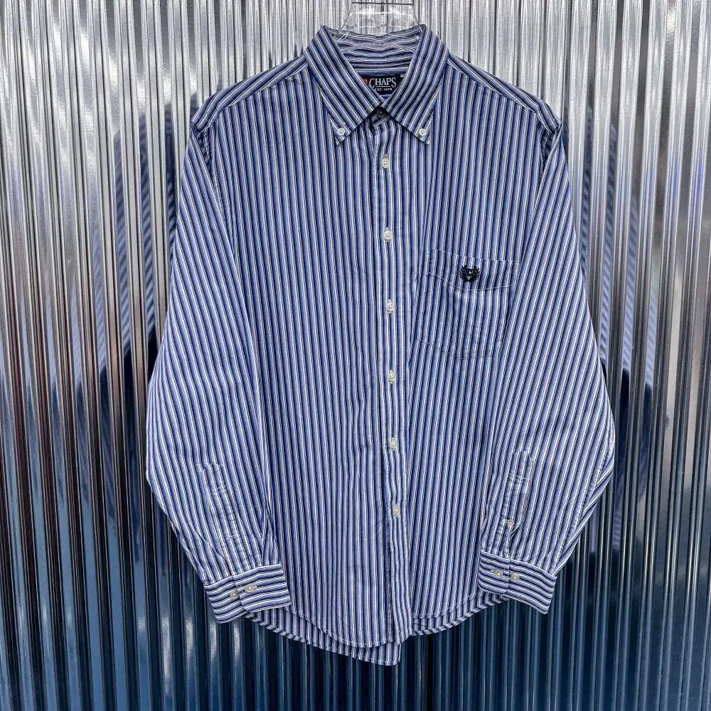 Chaps Ralph Lauren Striped Shirt (Domestic L) K523