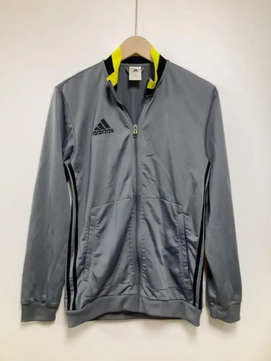 Adidas Gray Black Jersey Gray-black Tracktop Zip-up Jacket