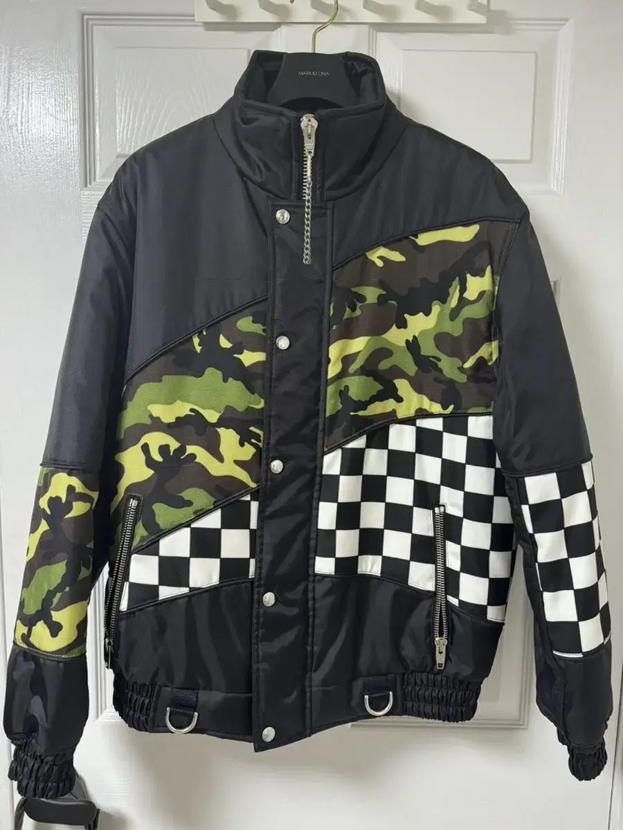 Seline / Camo Border Check Mix Jumper / 50