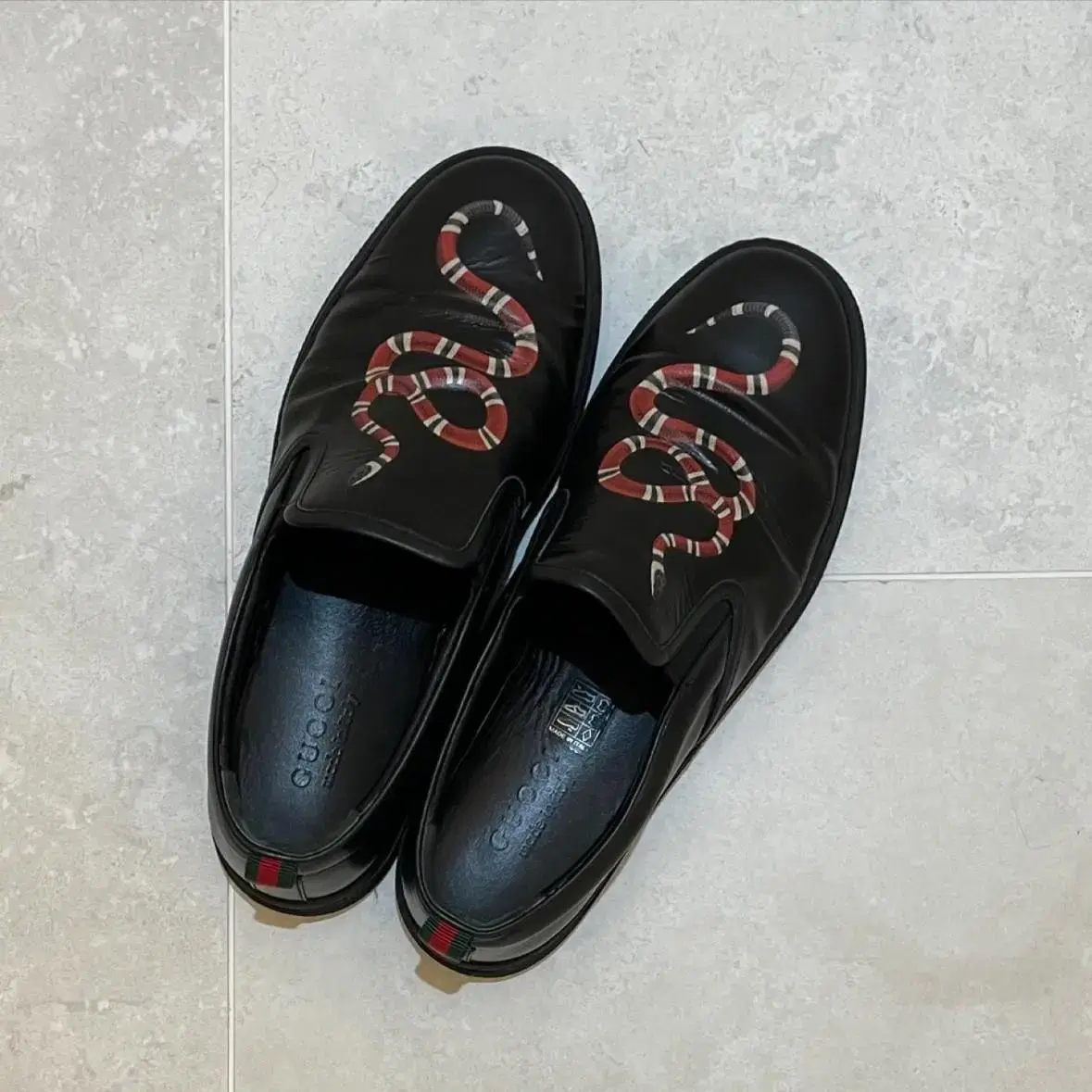 Gucci Snake Loafers