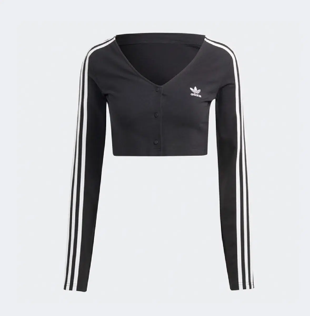 adidas Adidas Adidas Colorblock Classic 3S Button Long Sleeve Cardigan