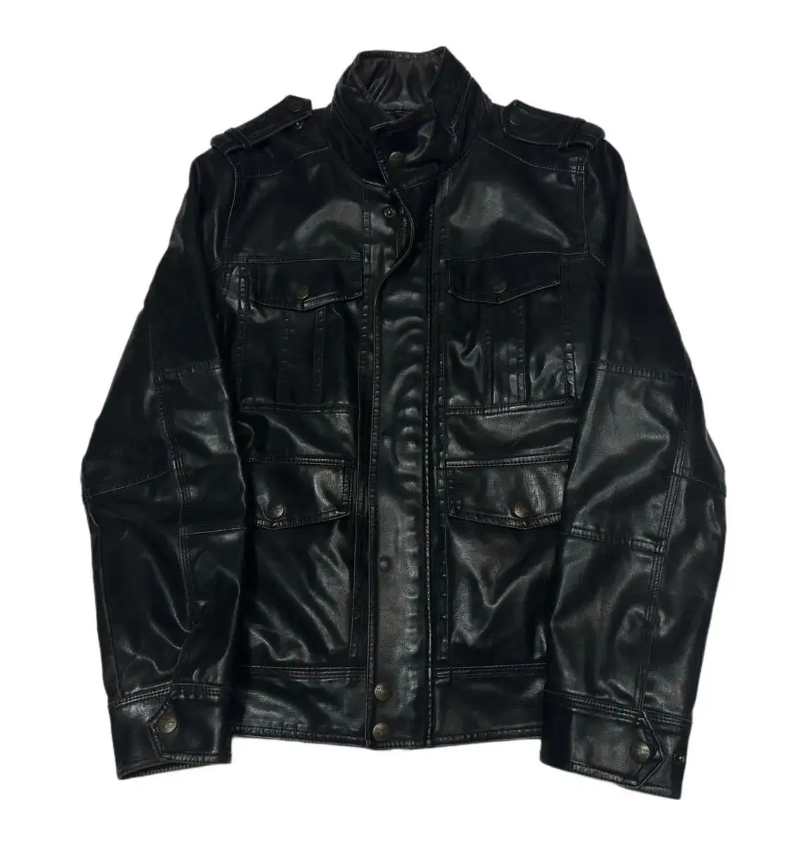 Levi's Black Leather Jacket 100