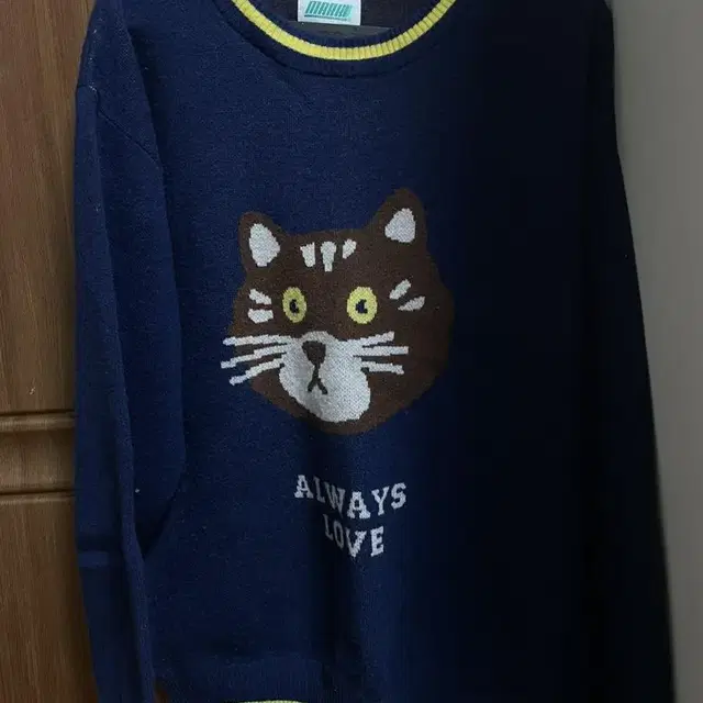 [s] 마크엠 니트 ALWAYS Love Cat Jacquard Knit