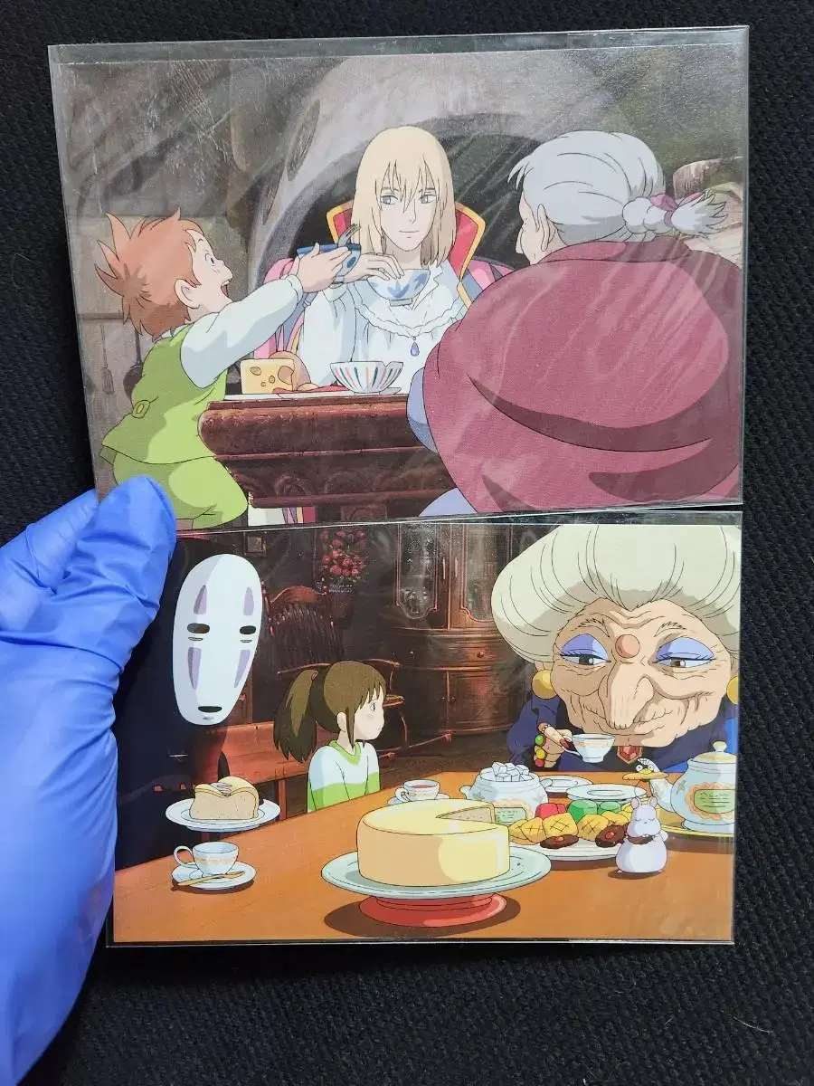 (Half-priced Delivery, unsealed) Ghibli postcard 2 variants (Howl & Sen and Chihiro)