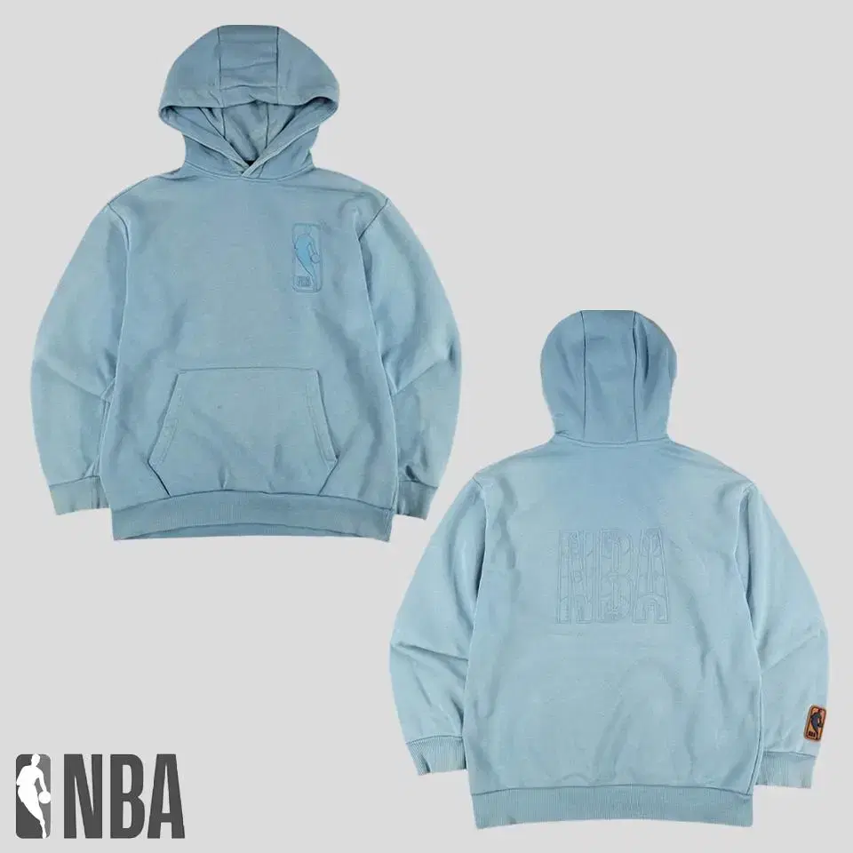 NBA Envy Pigment Sky bloo Poly Heavy Cotton Blend Sweatshirt Brushed Hoodie