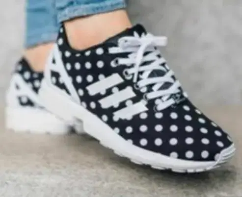 adidas Originals-ZX Flux-Black and White Dots