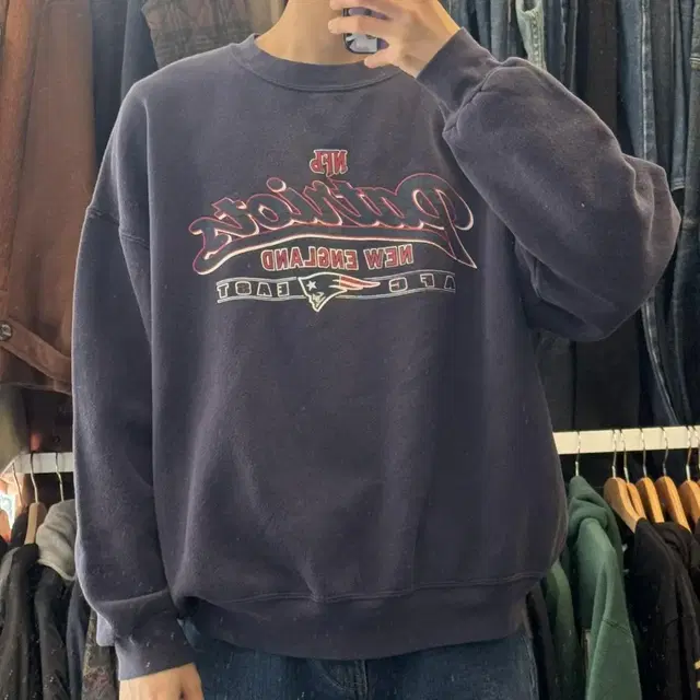 착샷) NFL Patriots Vintage sweat