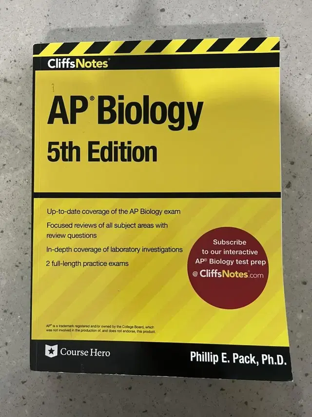 Cliffs Notes Ap biology 5th edition