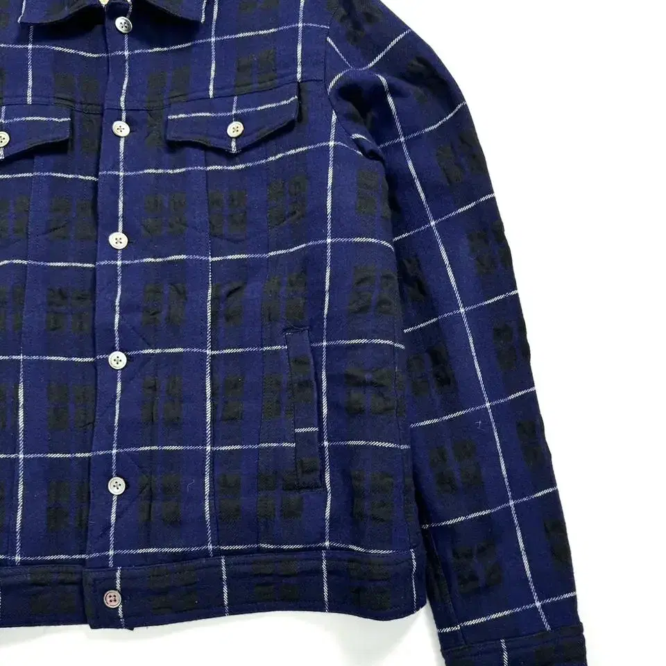 Vintage check sherpa trucker jacket