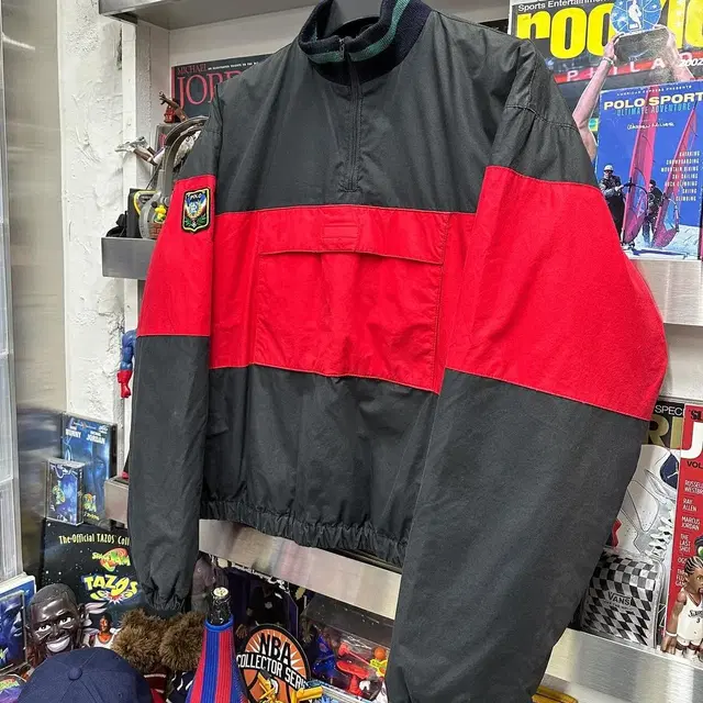 90s polo uni crest anorak puffer down jk