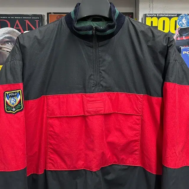 90s polo uni crest anorak puffer down jk