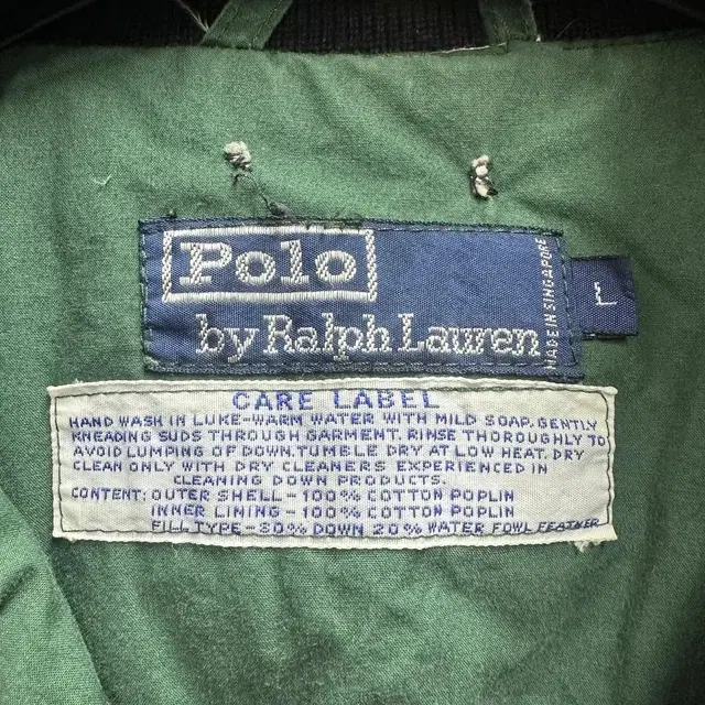 90s polo uni crest anorak puffer down jk