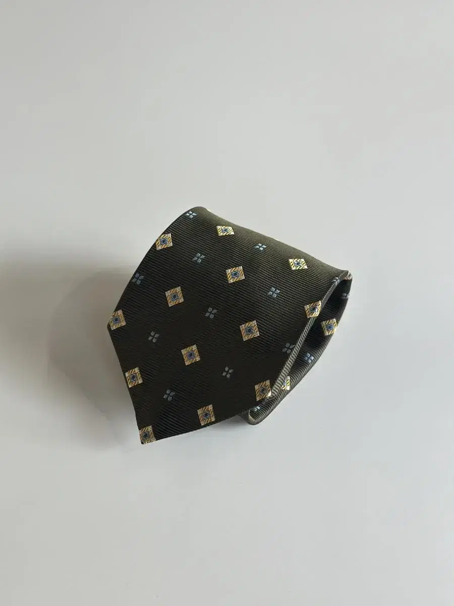 빈티지 실크 넥타이 9.5cm