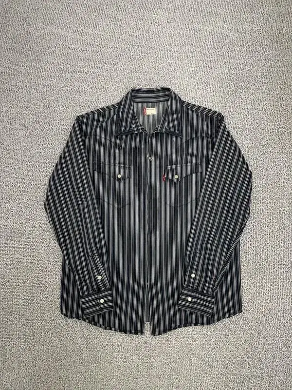 Levi's Striped Denim Zip-Up 100