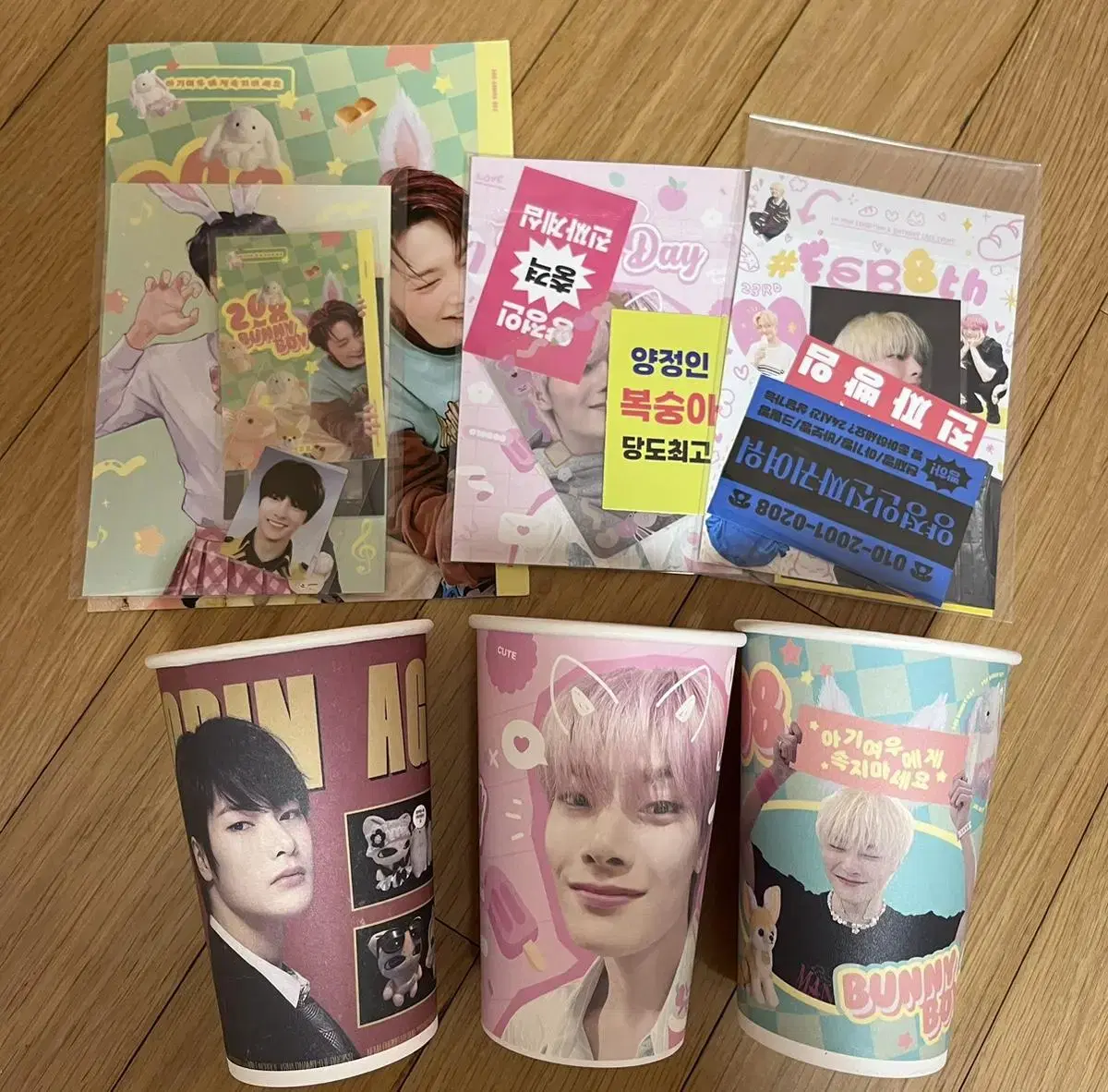 skz i.n sankka unofficial goods skizpoka unreleased photocard doll postcard cupholder