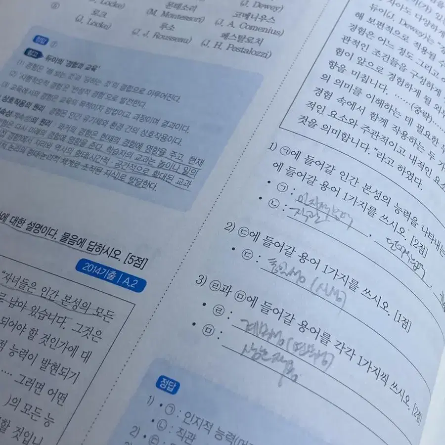 유아교육과정 영역별 기출문제집 팝니다.