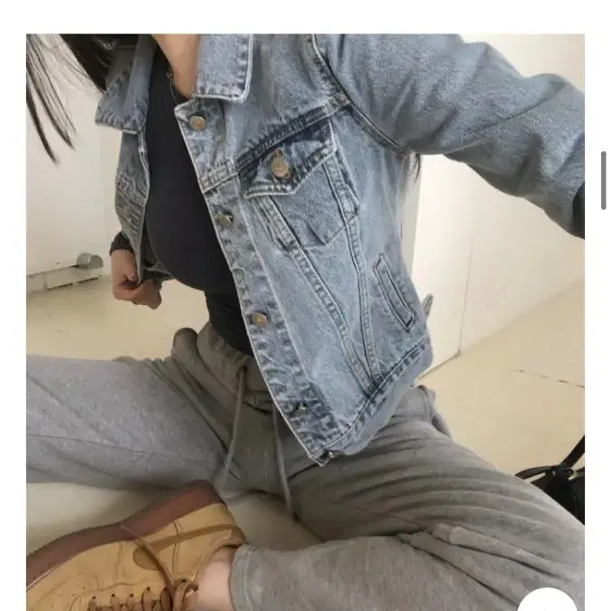 애즈온 데님자켓 denim jacket 아워캐비넷 애프터먼데이 오도어