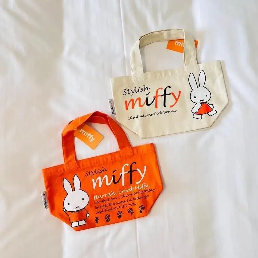 [새상품] 일본 miffy 미피 런치 토트백 2종