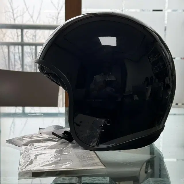 MOTO GUZZI Black Stripes Helmet