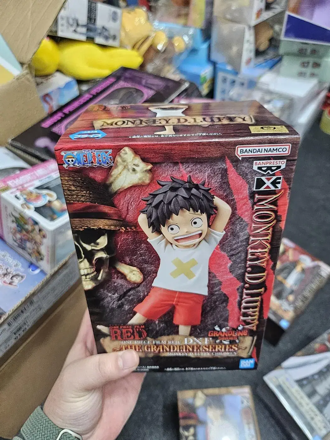 ONEPIECE DXF Figure Grandmaster Childhood Luffy sealed Vault