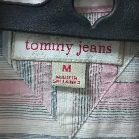 가슴 오픈 Tommy jeans 셔링 셔츠