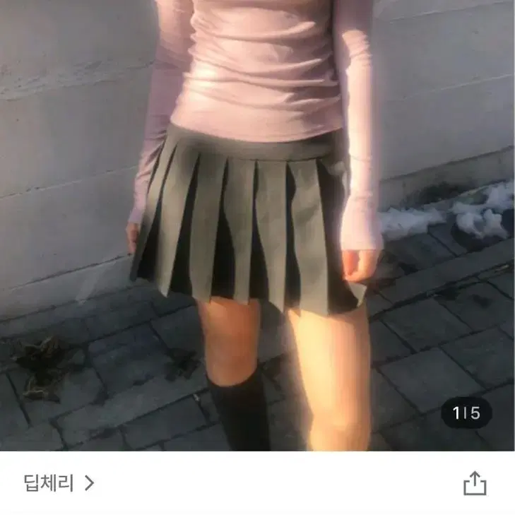 오프숄더 딥체리 핑크 퍼플