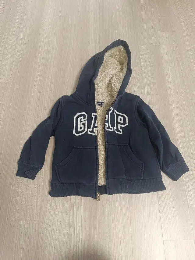 베이비 갭 3살 BABY GAP 네이비 털안감 후드집업점퍼 중고 구제