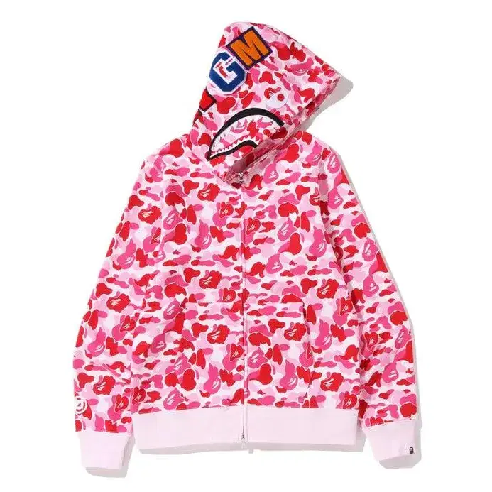 일본직구 베이프 ABC CAMO SHARK FULL ZIP HOODIE