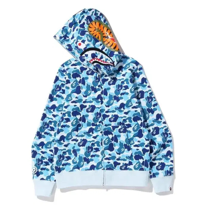 일본직구 베이프 ABC CAMO SHARK FULL ZIP HOODIE