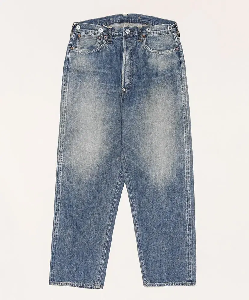 Japan Direct Apresse No.22 Washed Wide Denim Pants